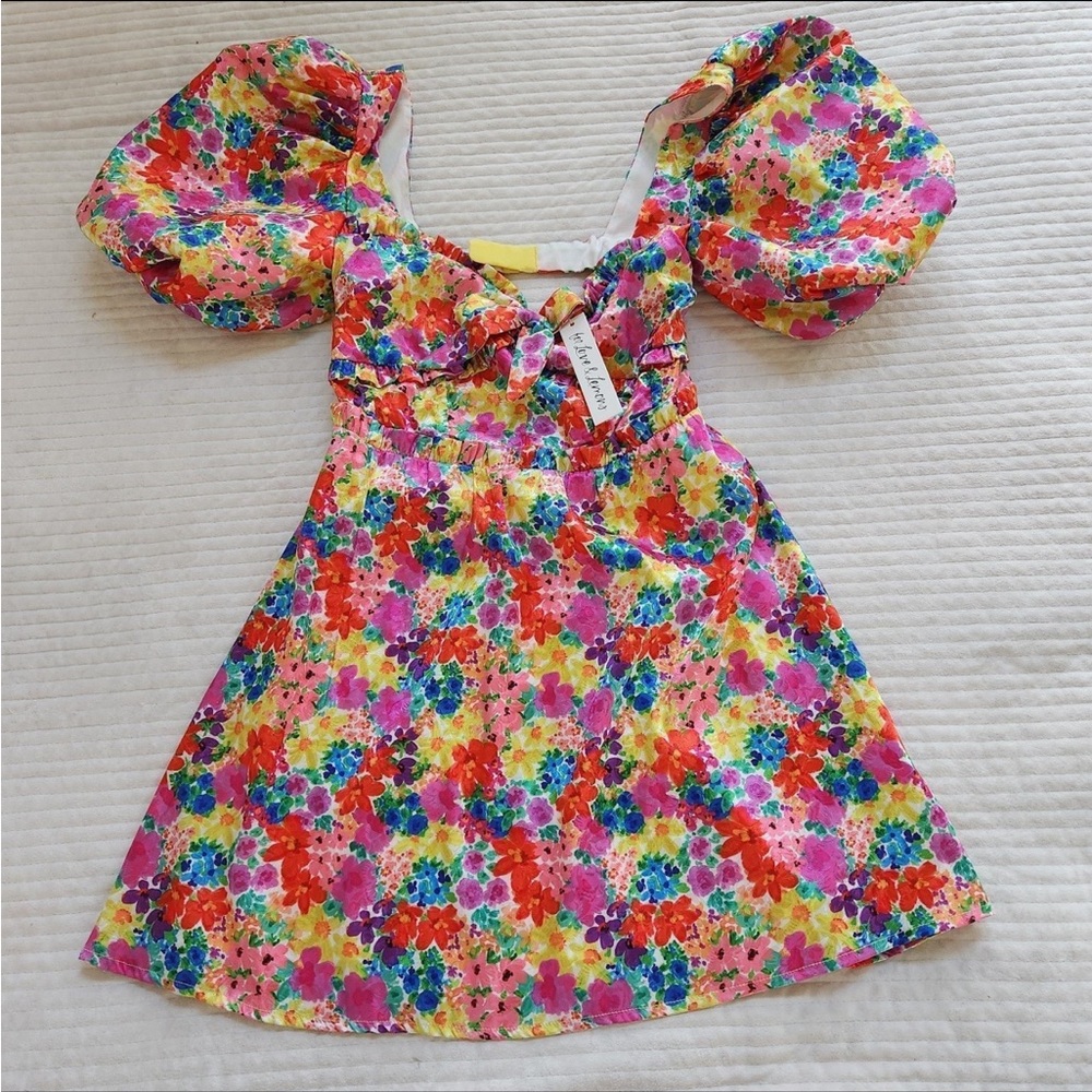 NWT For Love & Lemons floral dress size M